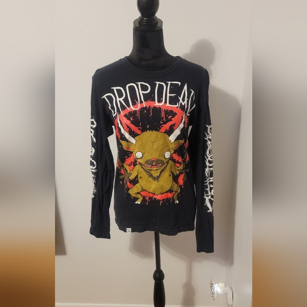 Drop Dead Pentagram goat Tee